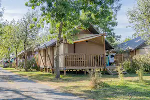 Camping Le Soleil Levant-Ribes - Glamping-Zelte auf dem Campingplatz