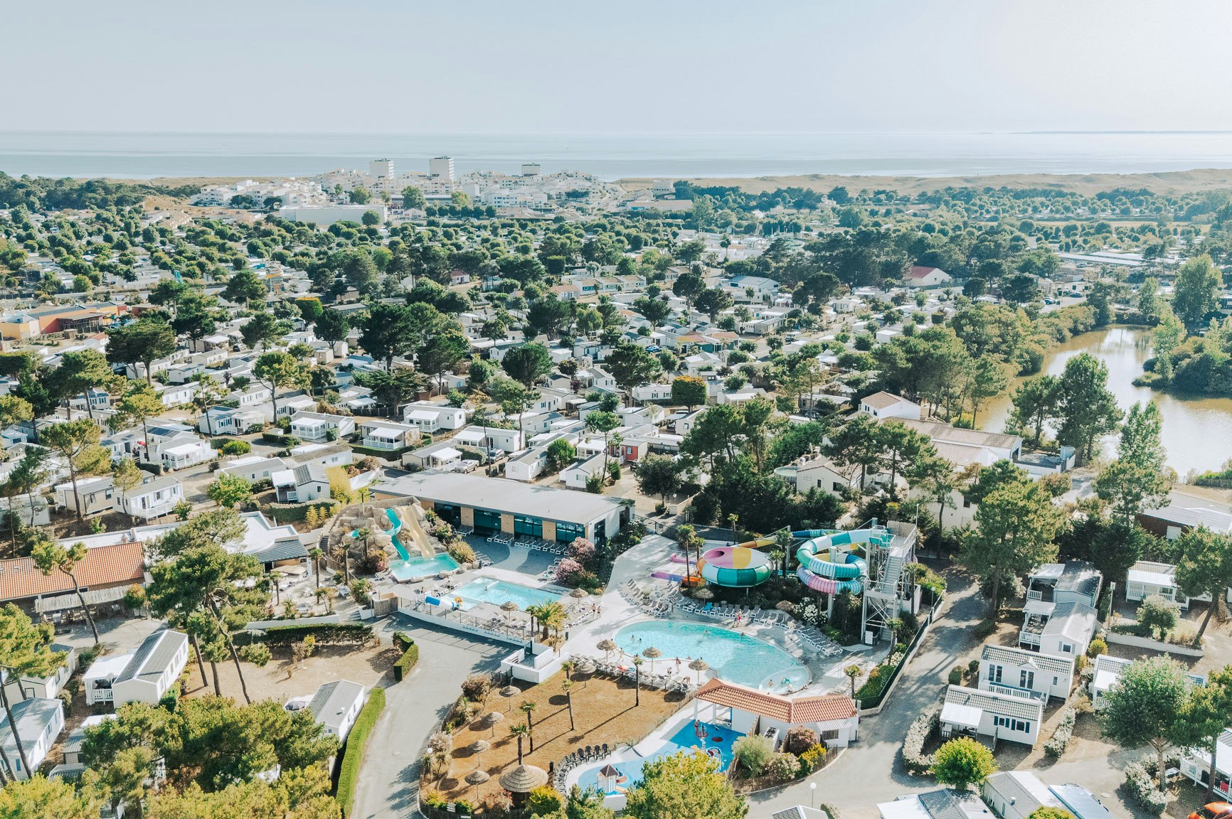 Camping Le Tropicana  - Campingplatz aus der Vogelperspektive