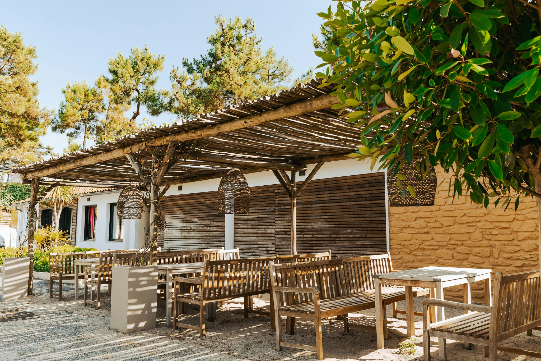 Camping Le Tropicana  - Restaurant mit Terrasse auf dem Campingplatz