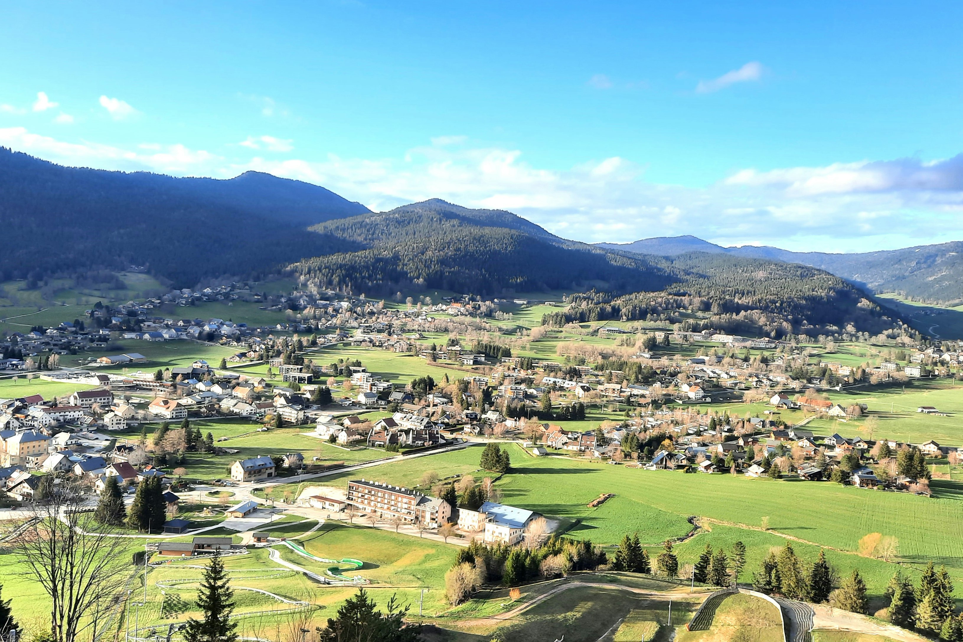 Camping Le Vercors - Ort aus der Vogelperspektive