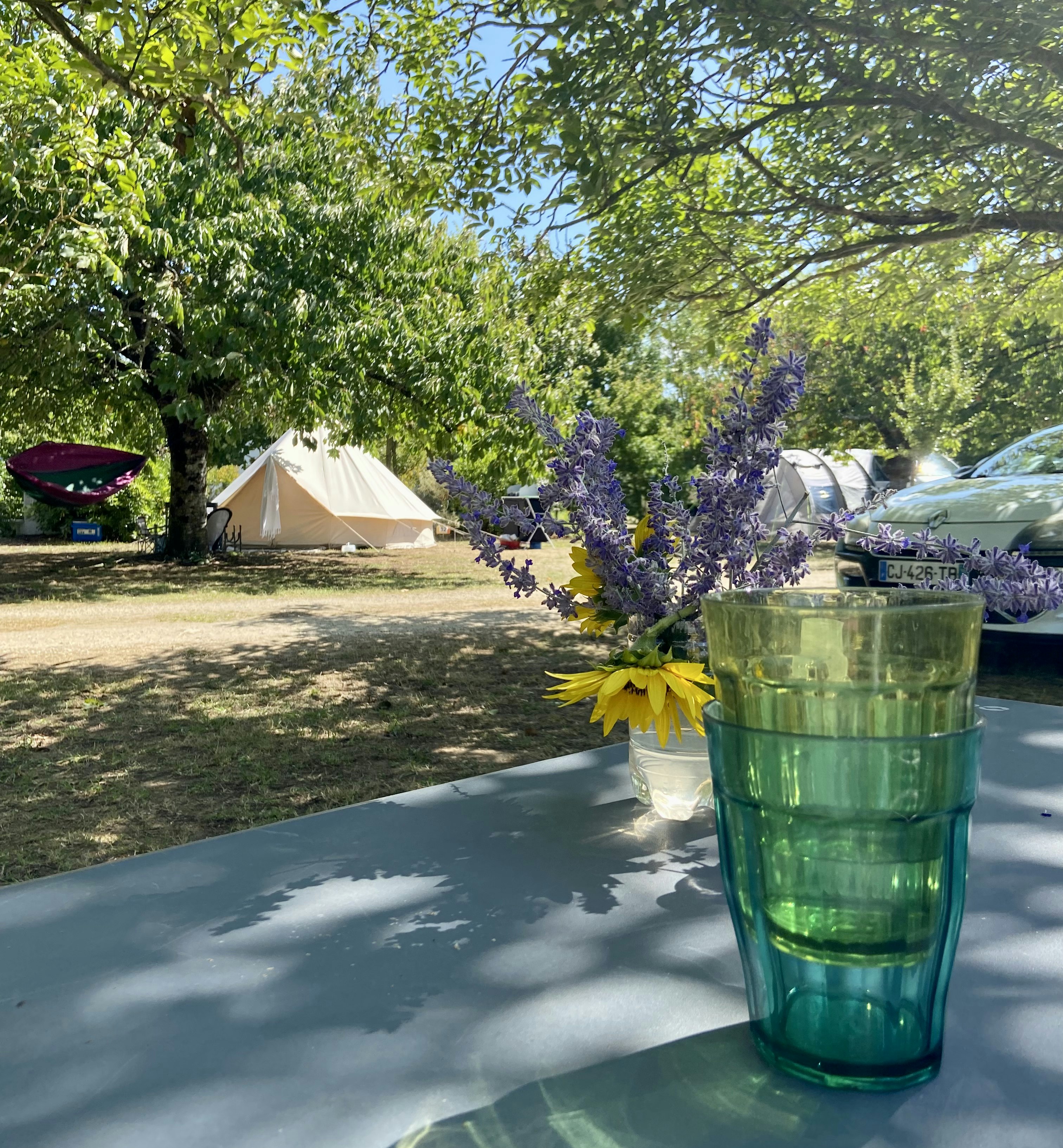 Camping Le Verger - Standplätze im Grünen auf dem Campingplatz