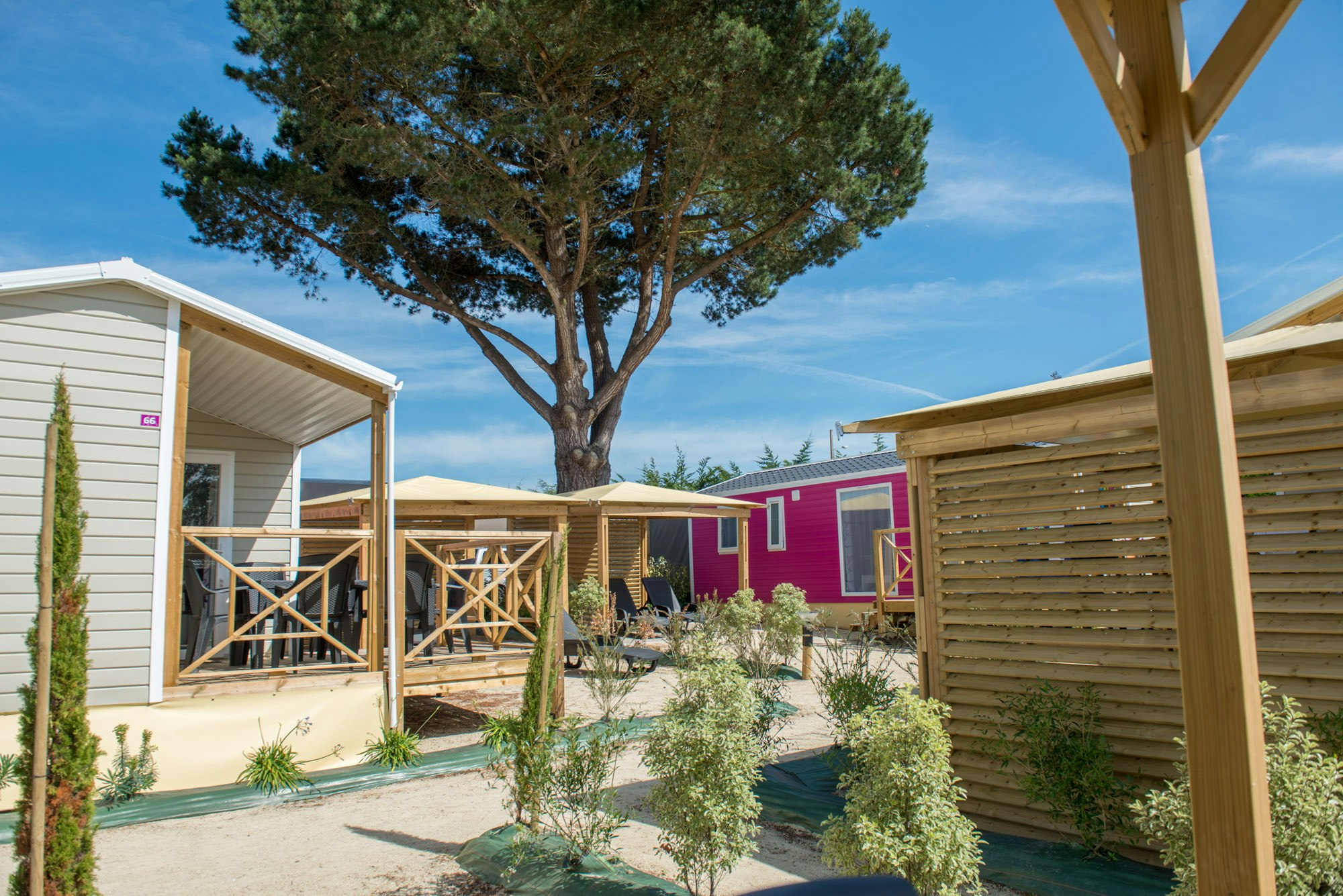 Camping l'Emeraude  - Mobilheime auf dem Campingplatz