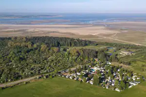 Camping Les 3 Sablières - Luftaufnahme des Campingplatzes