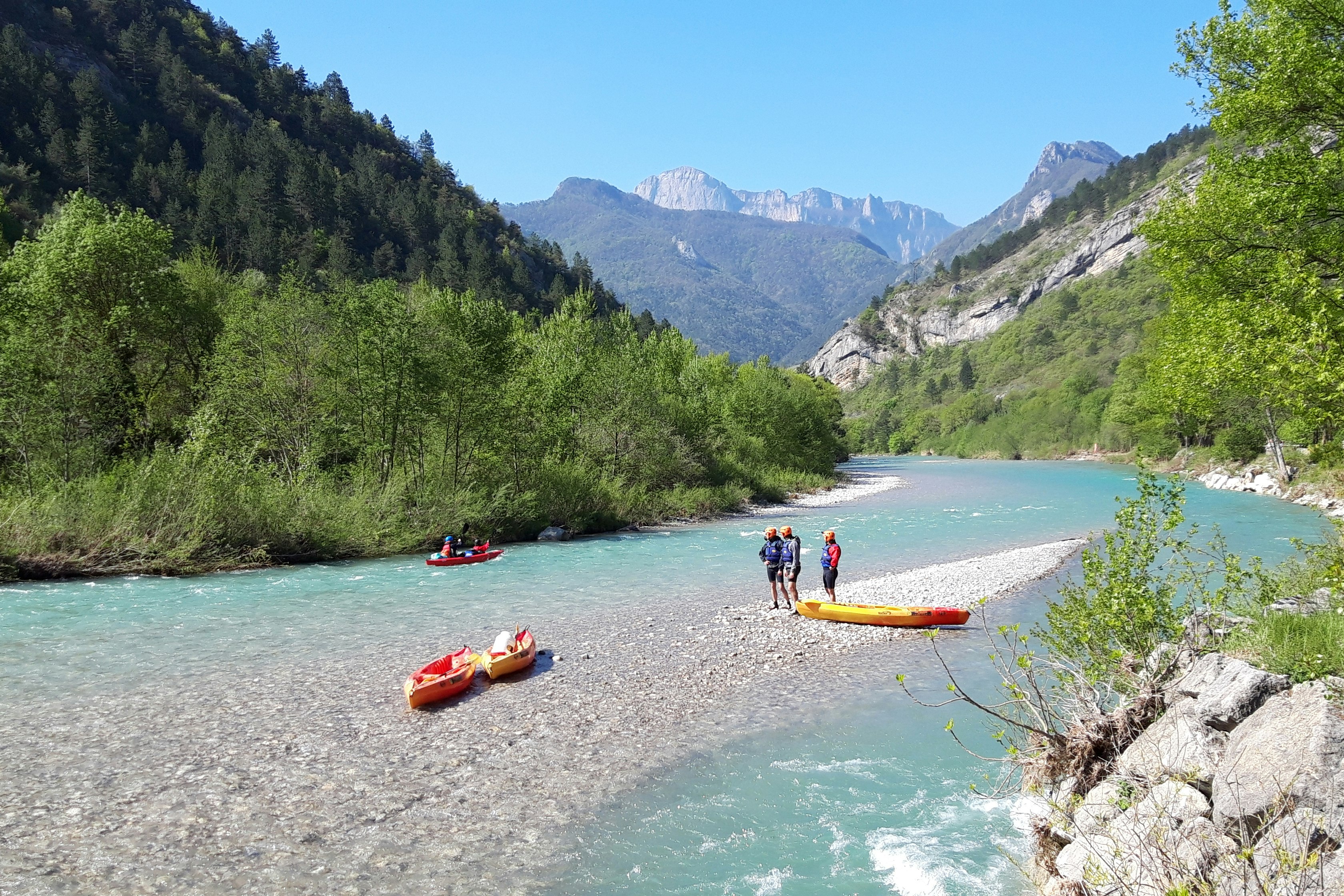 Camping Les Acacias - Blick auf den Fluss Drome