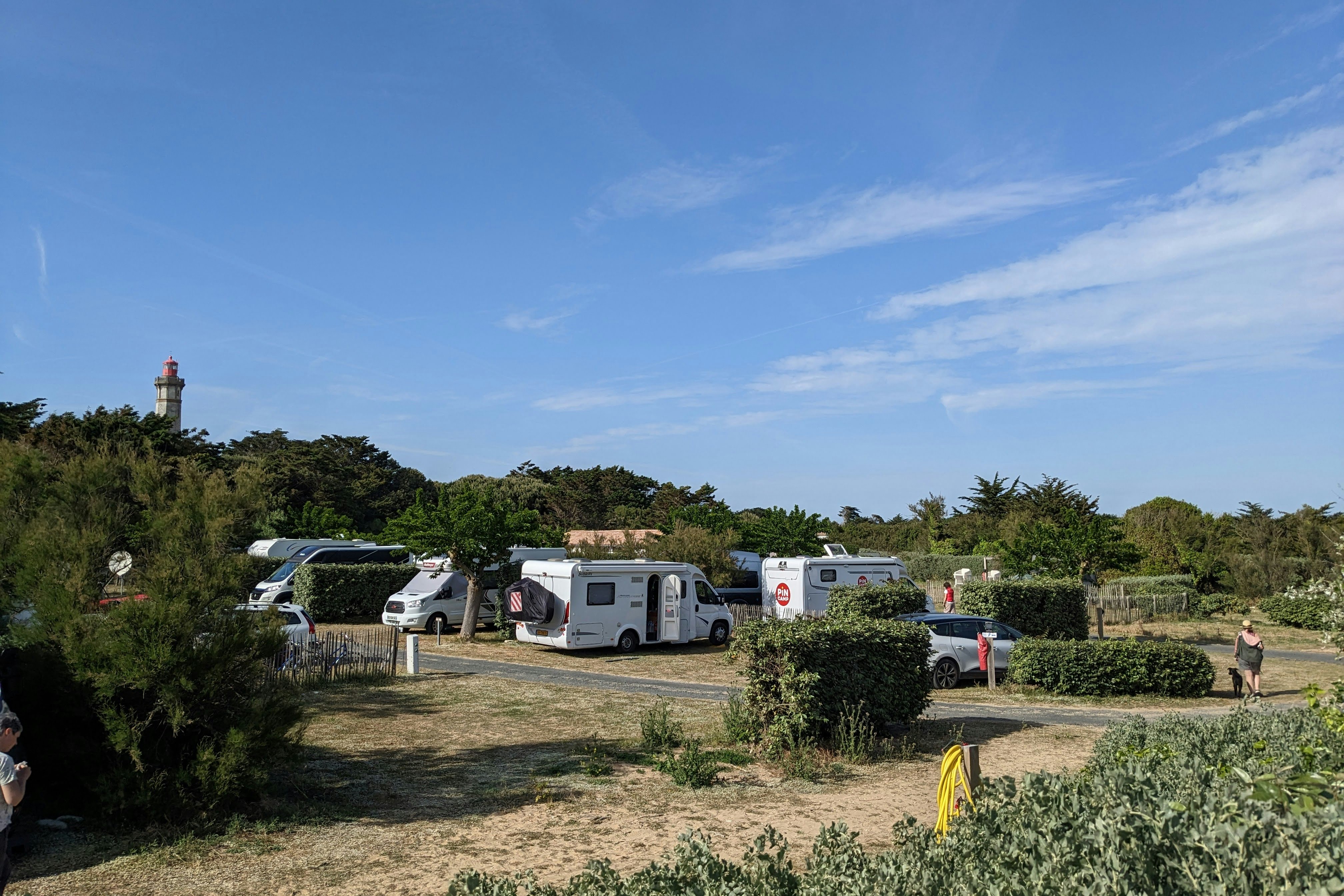 Camping Les Baleines - Stellplätze auf dem Campingplatz