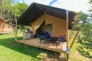 Camping Les Bouleaux - Glamping-Zelt mit Veranda
