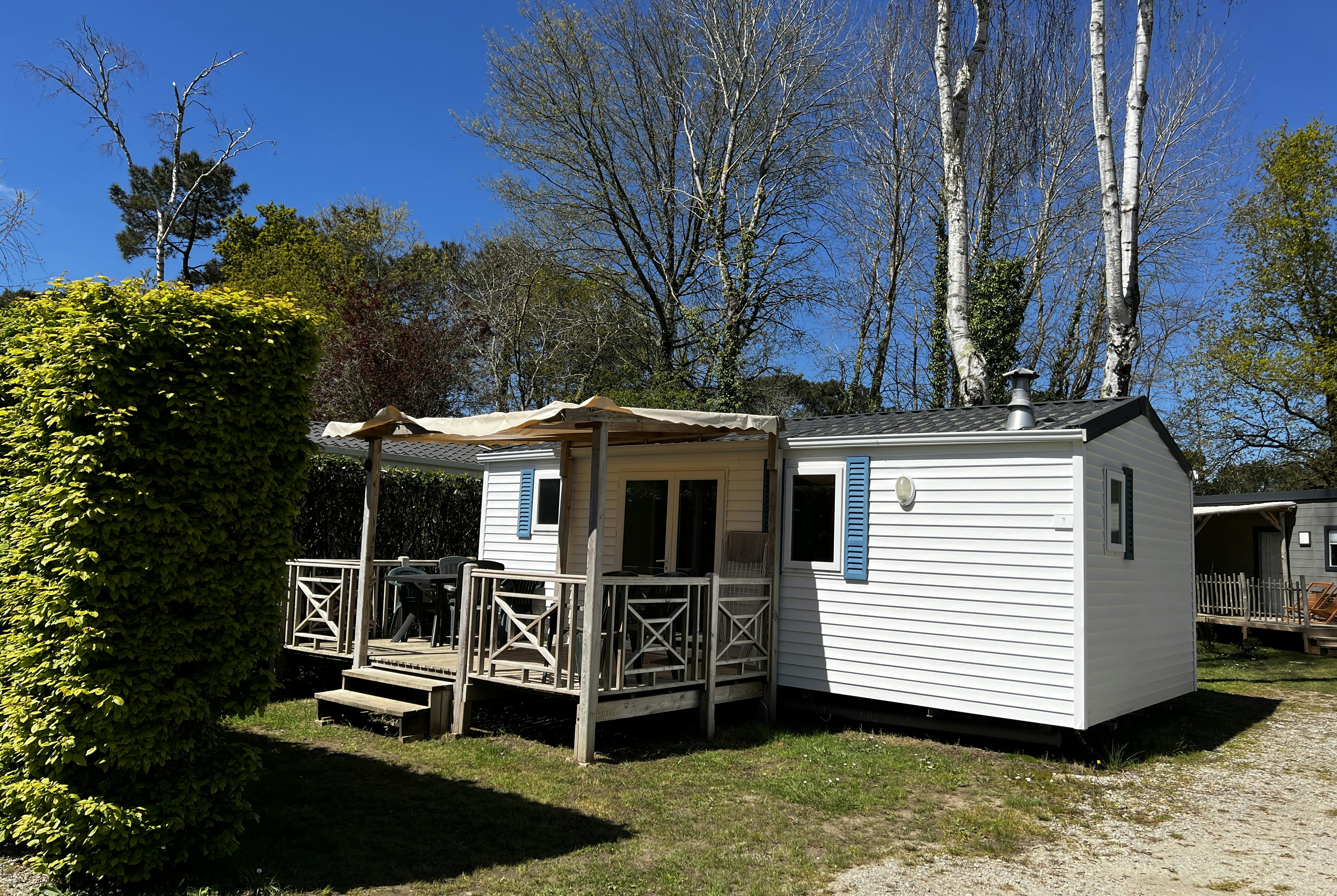 Camping Les Bruyères de Carnac  - Mobilheim auf dem Campingplatz