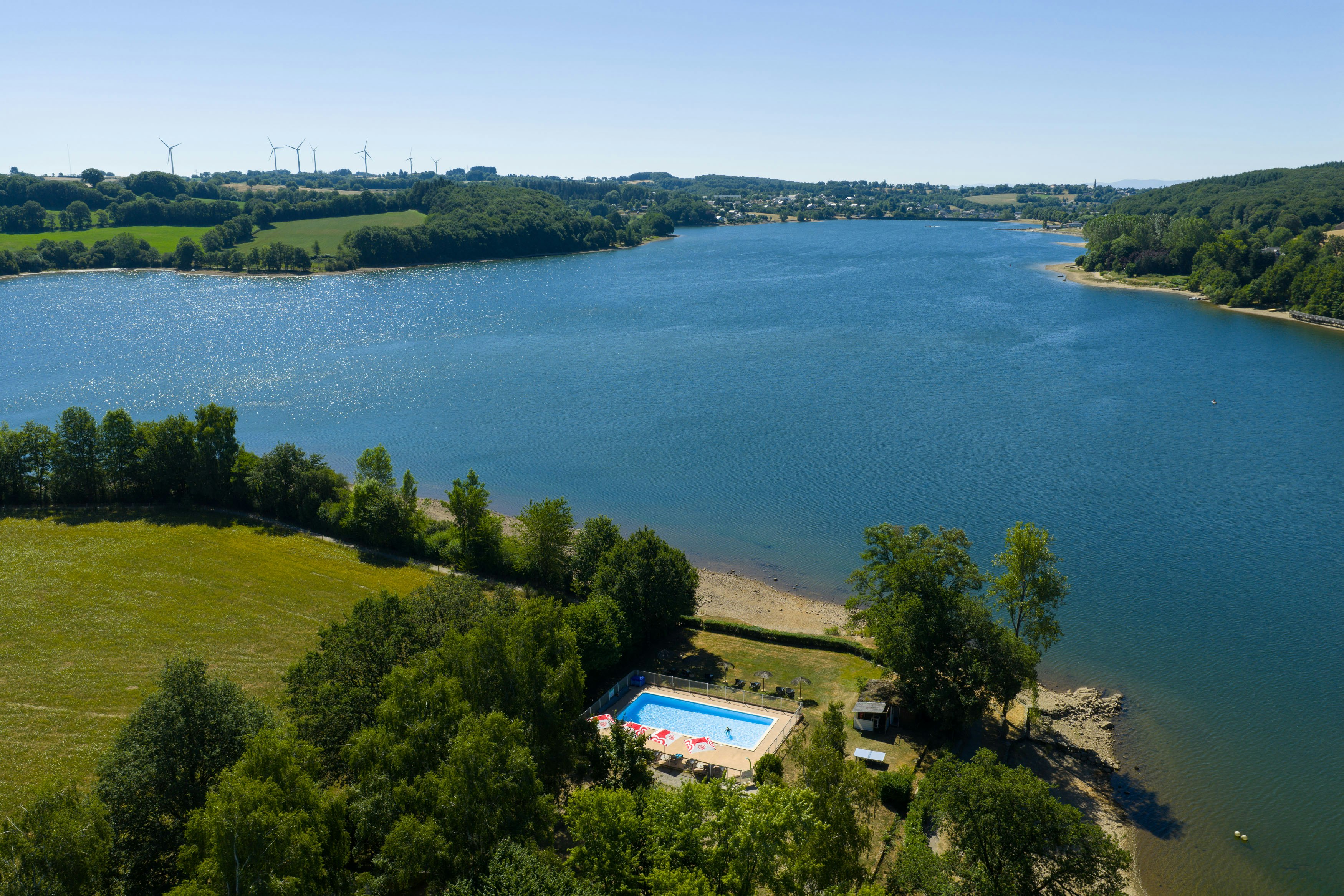 Camping Les Cantarelles  - Campingplatz aus der Vogelperspektive