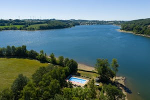 Camping Les Cantarelles - Campingplatz aus der Vogelperspektive