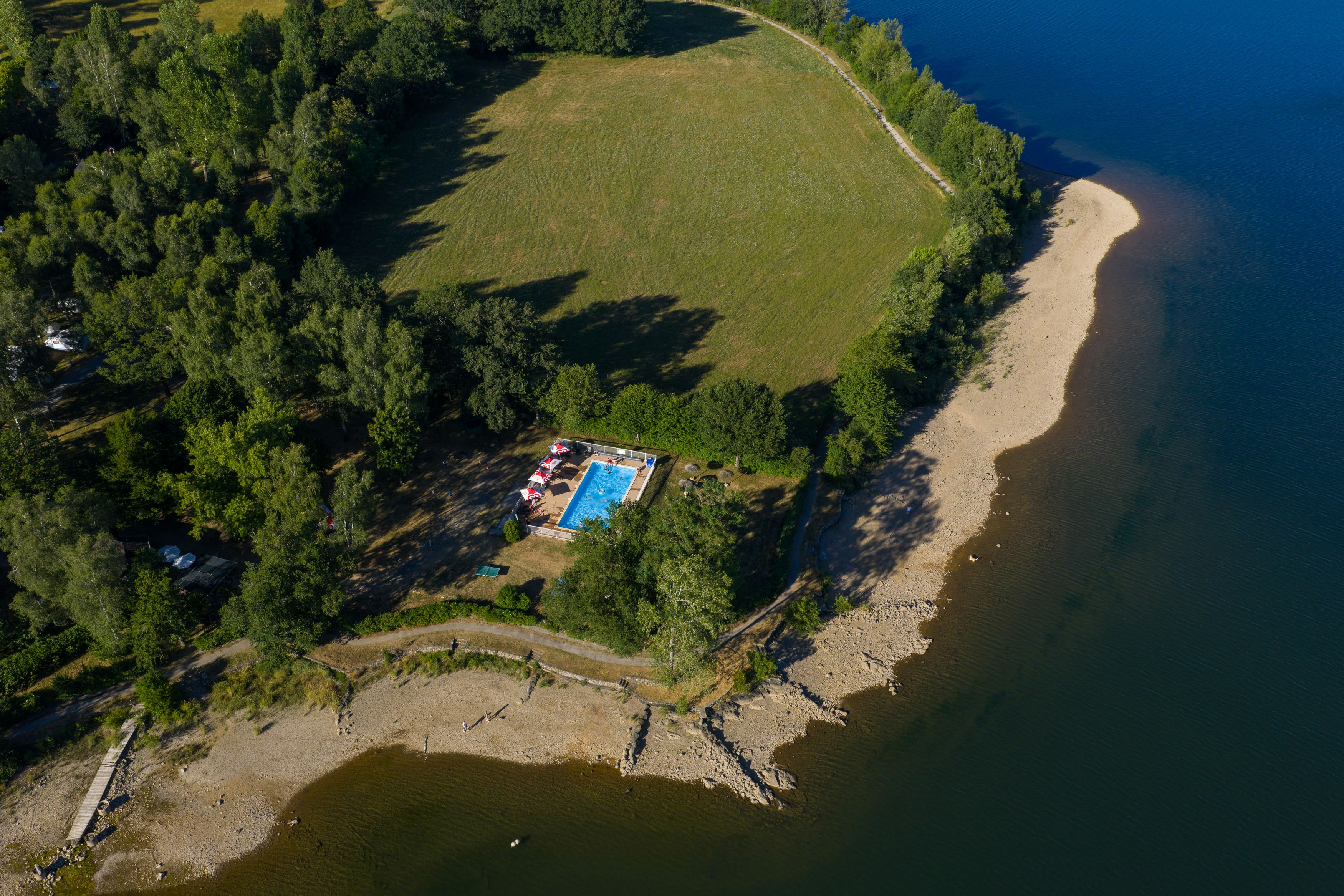 Camping Les Cantarelles  - Luftaufnahme des Campingplatzes