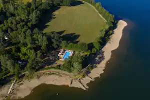Camping Les Cantarelles - Luftaufnahme des Campingplatzes