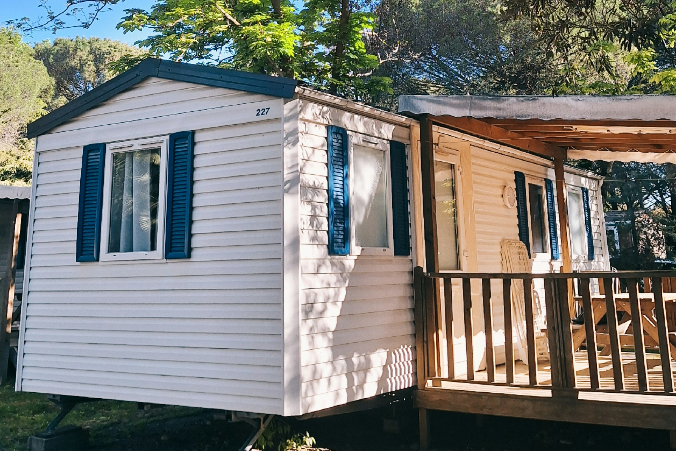 Camping Les Casteillets  - Mobilheim auf dem Campingplatz