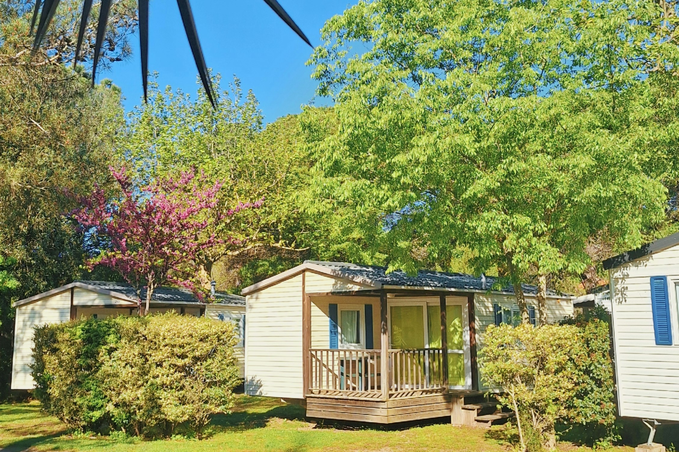 Camping Les Casteillets  - Mobilheime auf dem Campingplatz