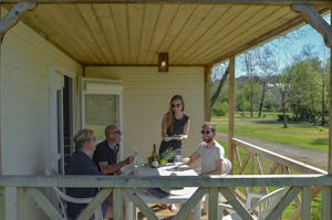 Flower Camping Les Chevaliers de Malte - Mobilheim mit Terrasse auf dem Campingplatz
