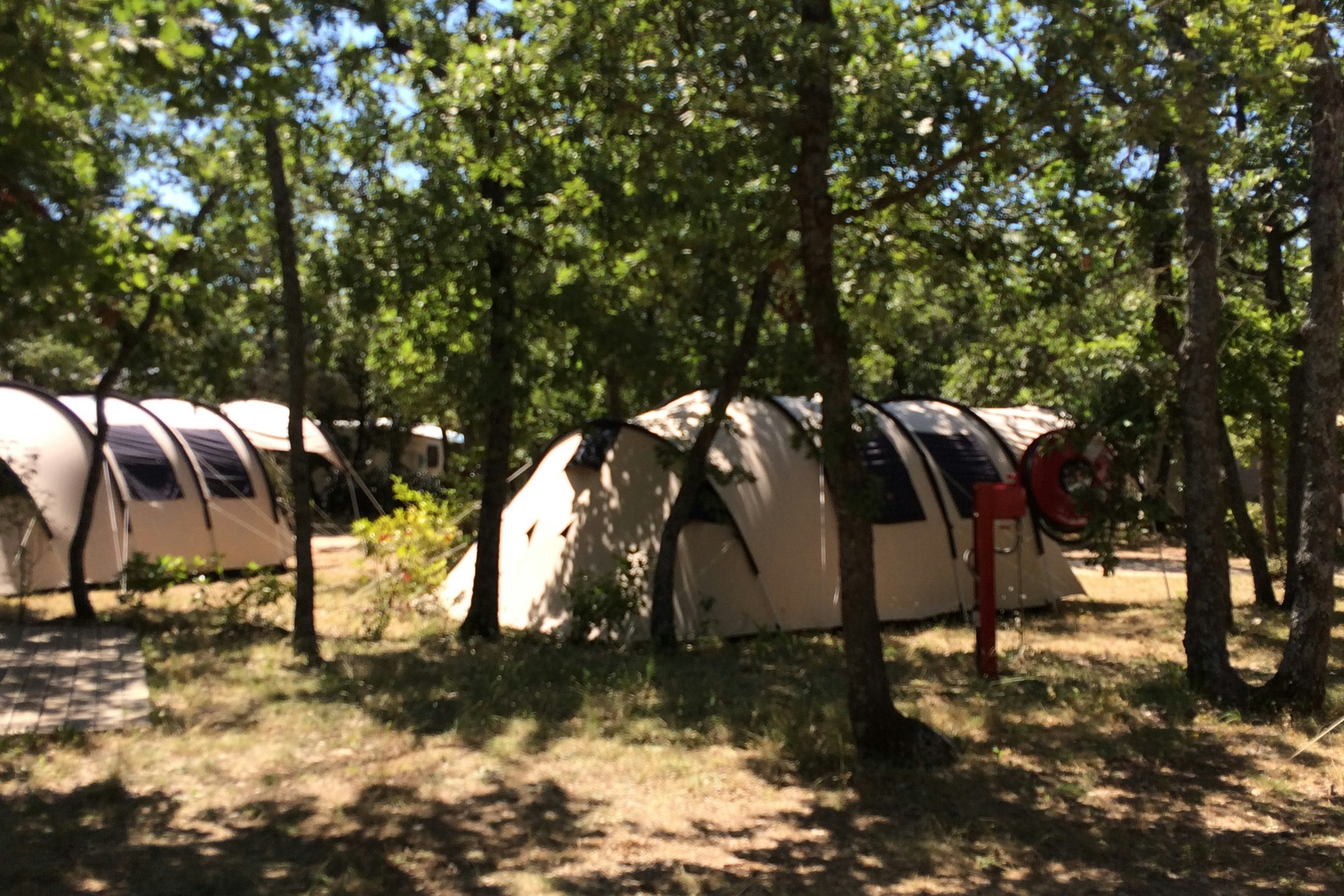 Camping Les Chênes Blancs - Zeltplätze im Grünen auf dem Campingplatz