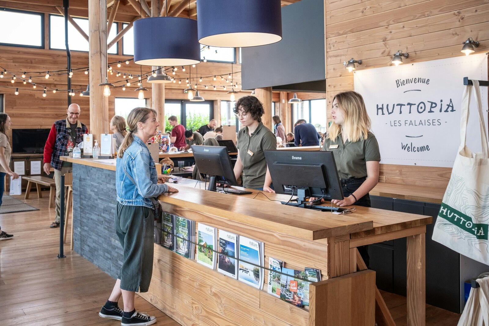 Camping Les Falaises - Rezeption des Campingplatzes