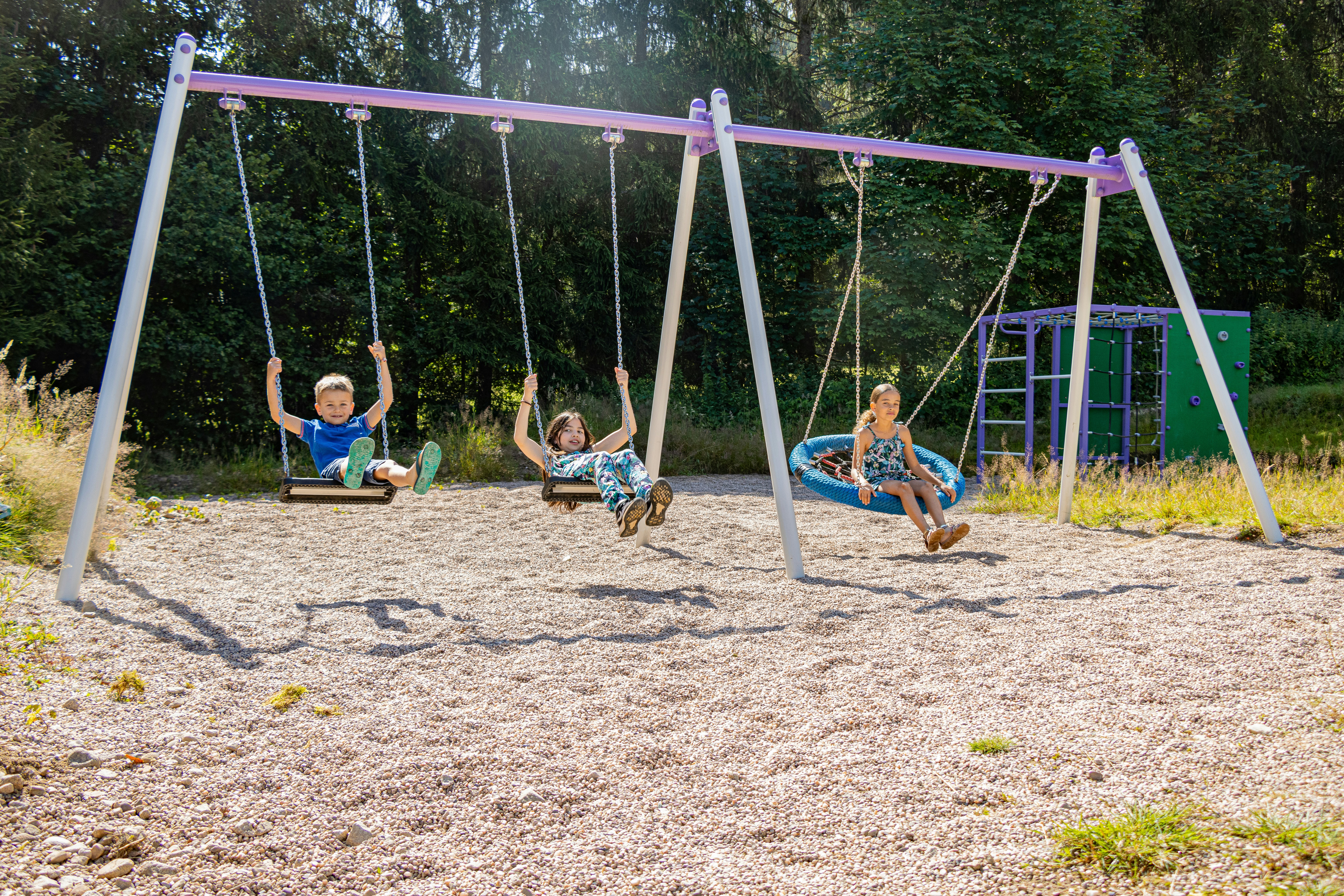 Camping Les Granges-Bas  - Kinderspielplatz auf dem Campingplatz