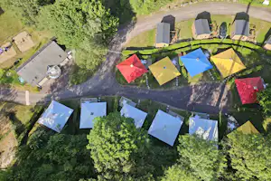 Camping les Gravelets - Luftaufnahme des Campingplatzes
