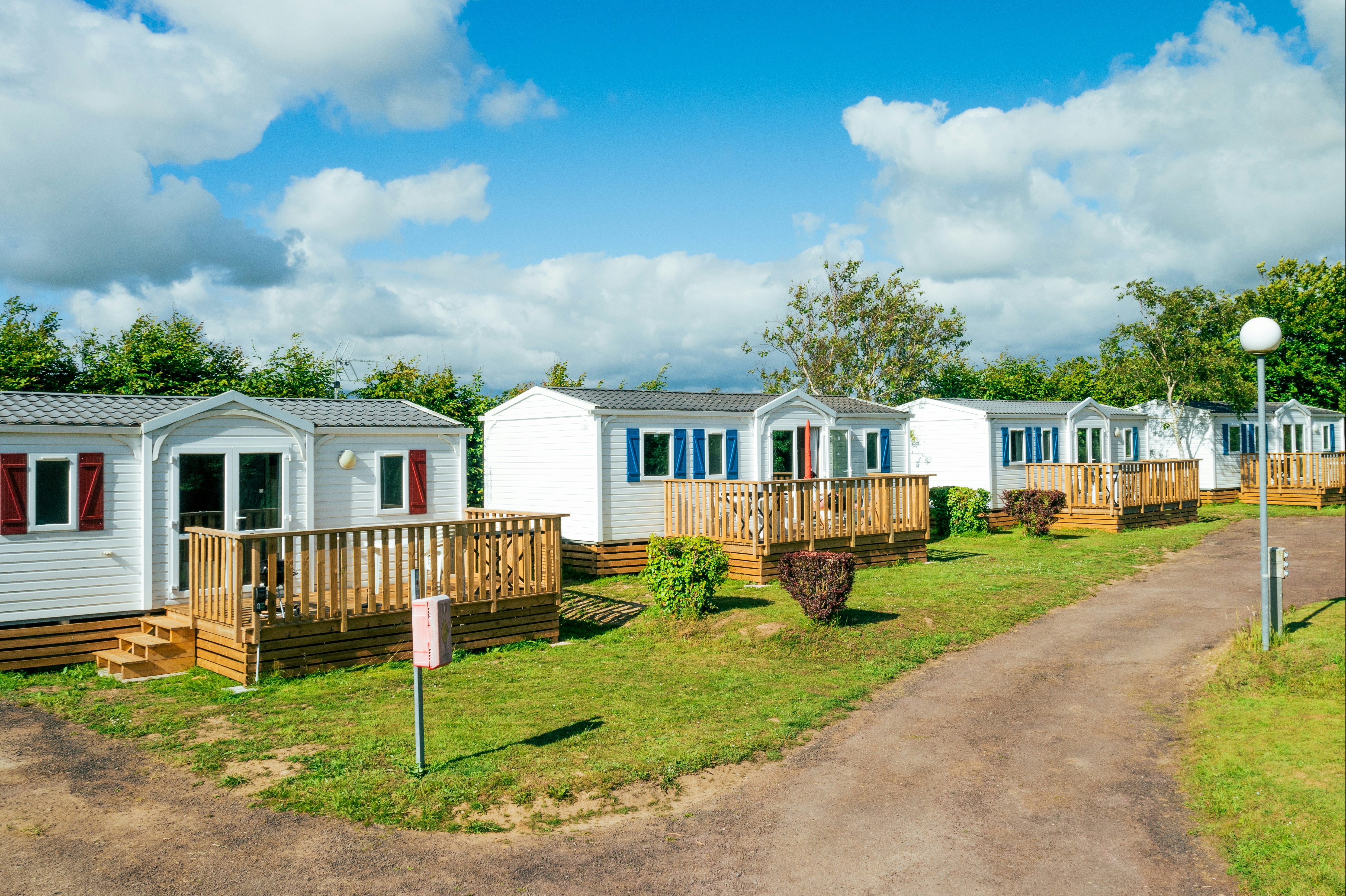Camping les Gravelets  - Mobilheime auf dem Campingplatz