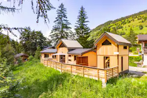 Camping Les Lanchettes - Mobilheime im Grünen auf dem Campingplatz