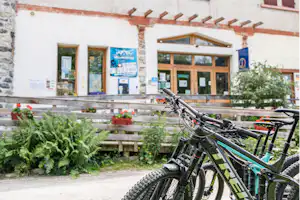 Camping Les Lanchettes - Rezeption und E-Bike-Verleih auf dem Campingplatz