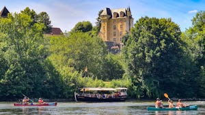 Camping les Magnanas - Blick auf den Fluss am Campingplatz