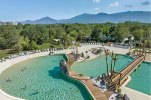 Camping Les Marsouins - Blick auf den Wasserpark