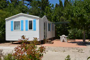 Camping Les Micocouliers - Mobilheim auf dem Campingplatz