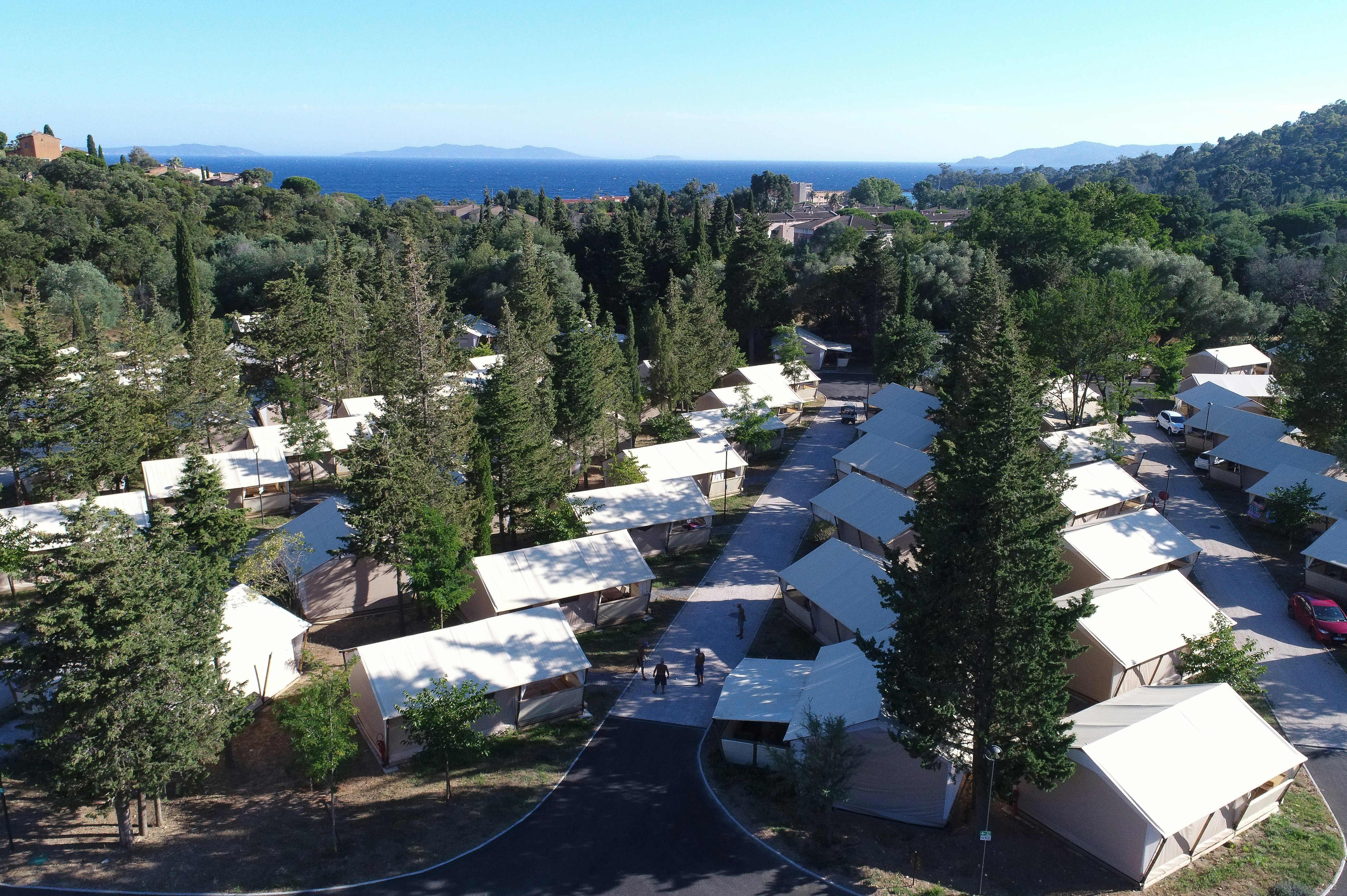 Camping Les Mimosas  - Mobilheime auf dem Campingplatz