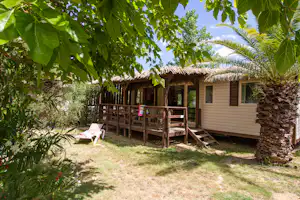 Camping Les Mimosas - Mobilheim vom Campingplatz im Grünen