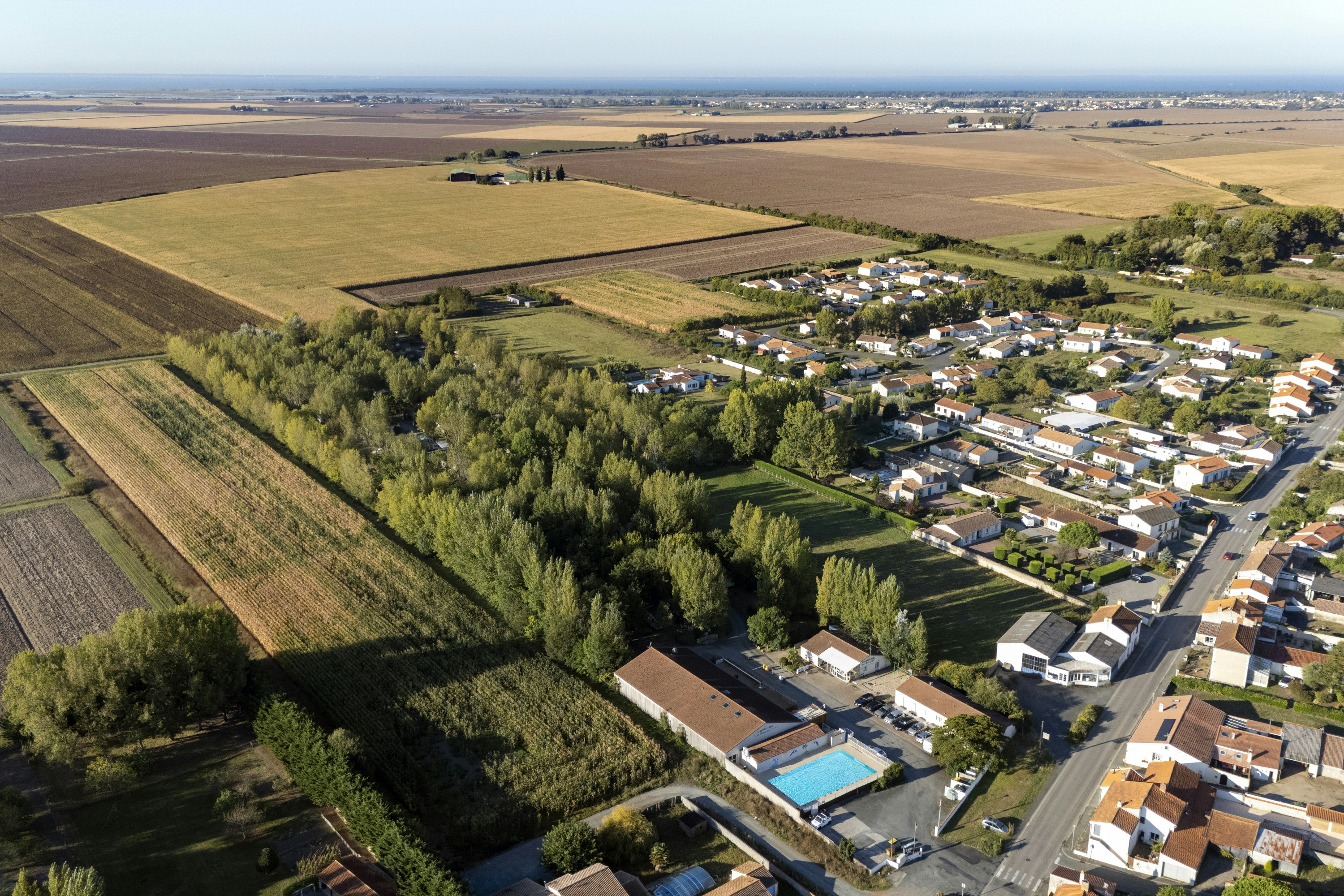 Camping Les Mizottes  - Luftaufnahme des Campingplatzes