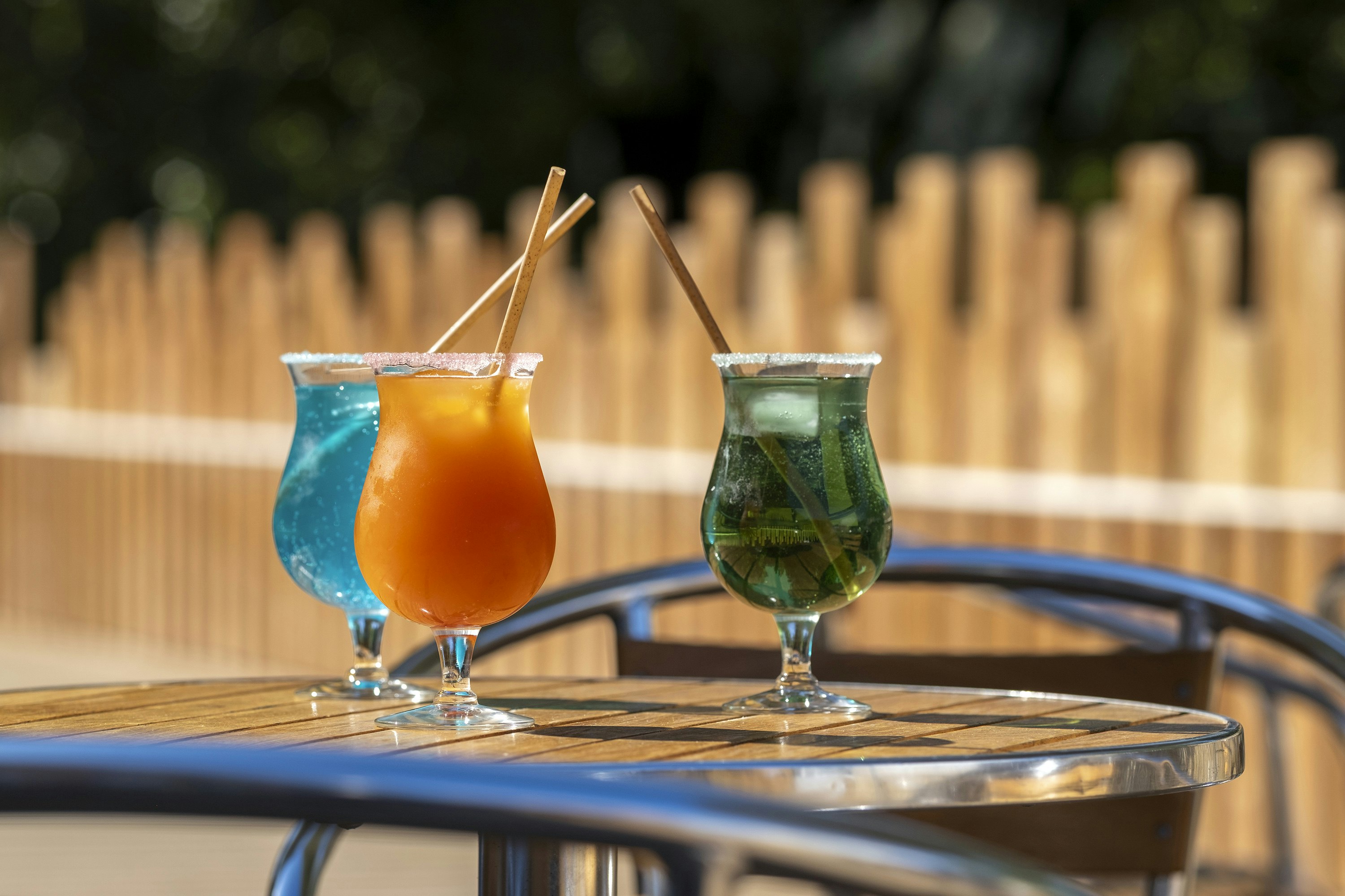 Camping Les Mizottes - Cocktails auf der Terrasse des Restaurants