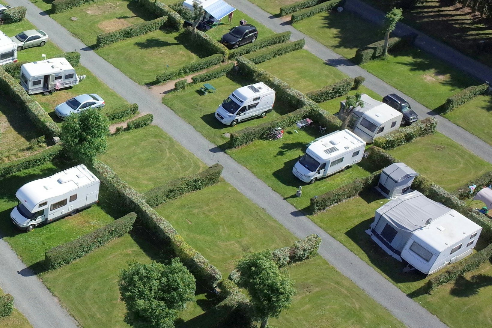 Camping Seasonova Les Mouettes  Camping Les Mouettes - Blick auf die Standplätze
