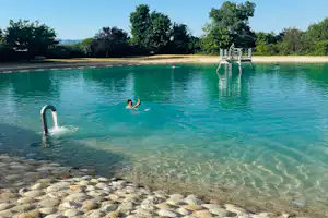 Camping Ushuaïa Villages Les Myotis Camping les Myotis - Badesee mit Strand