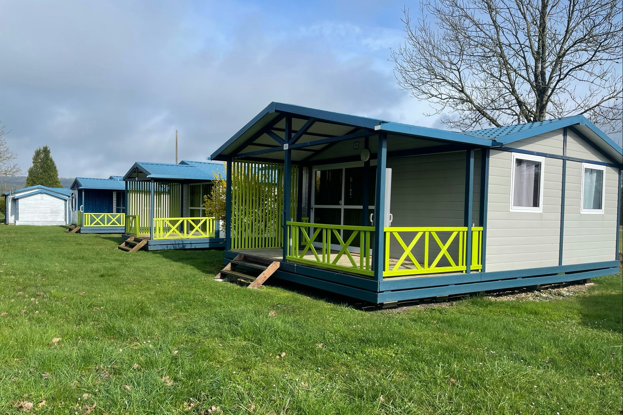 Camping Les Naïades  - Mobilheime auf dem Campingplatz