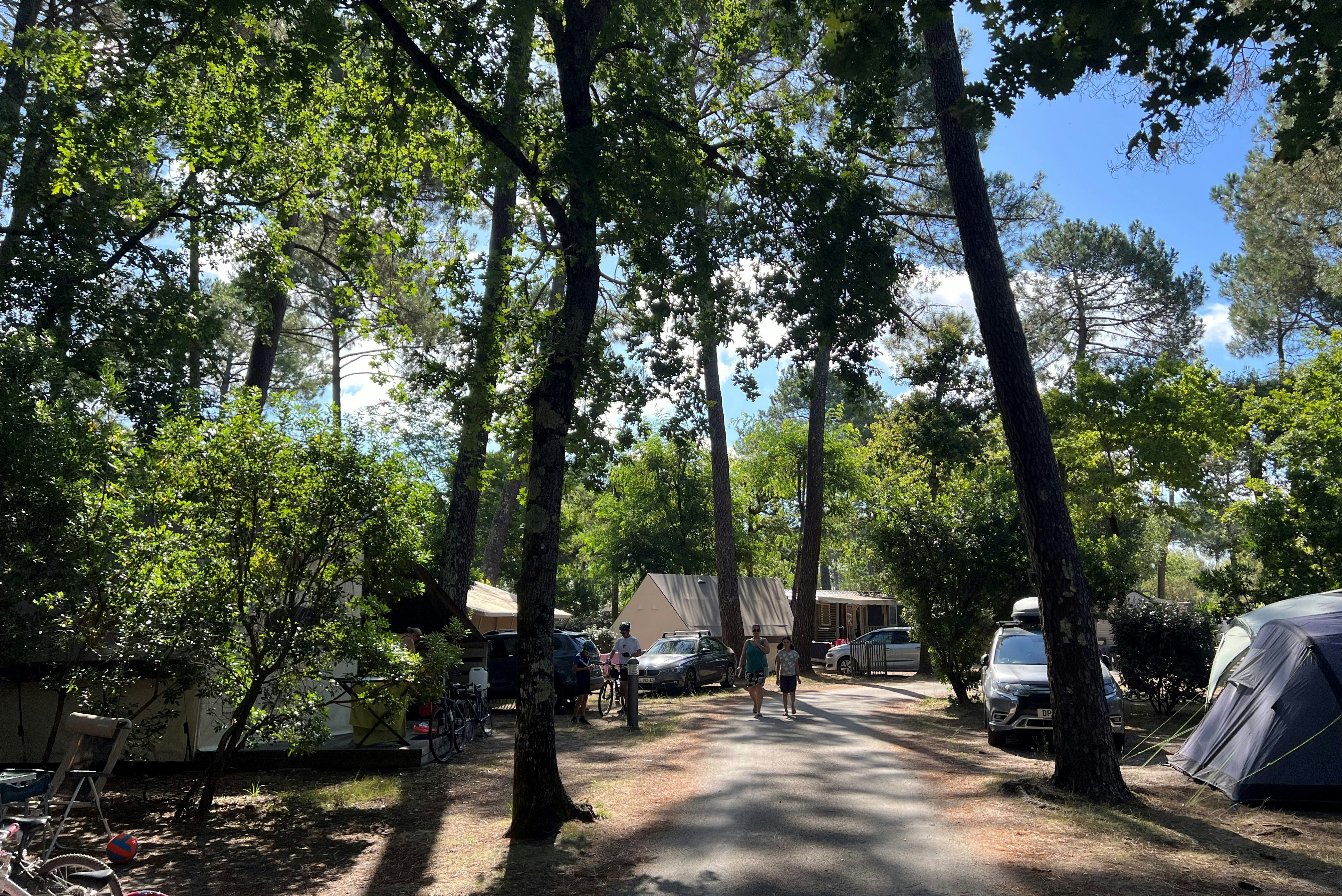 Camping Les Ourmes - Standplätze auf dem Campingplatz