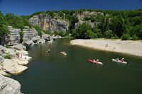 Camping Les Paillotes en Ardèche  - Fluss Ardeche in der Nähe des Campingplatzes