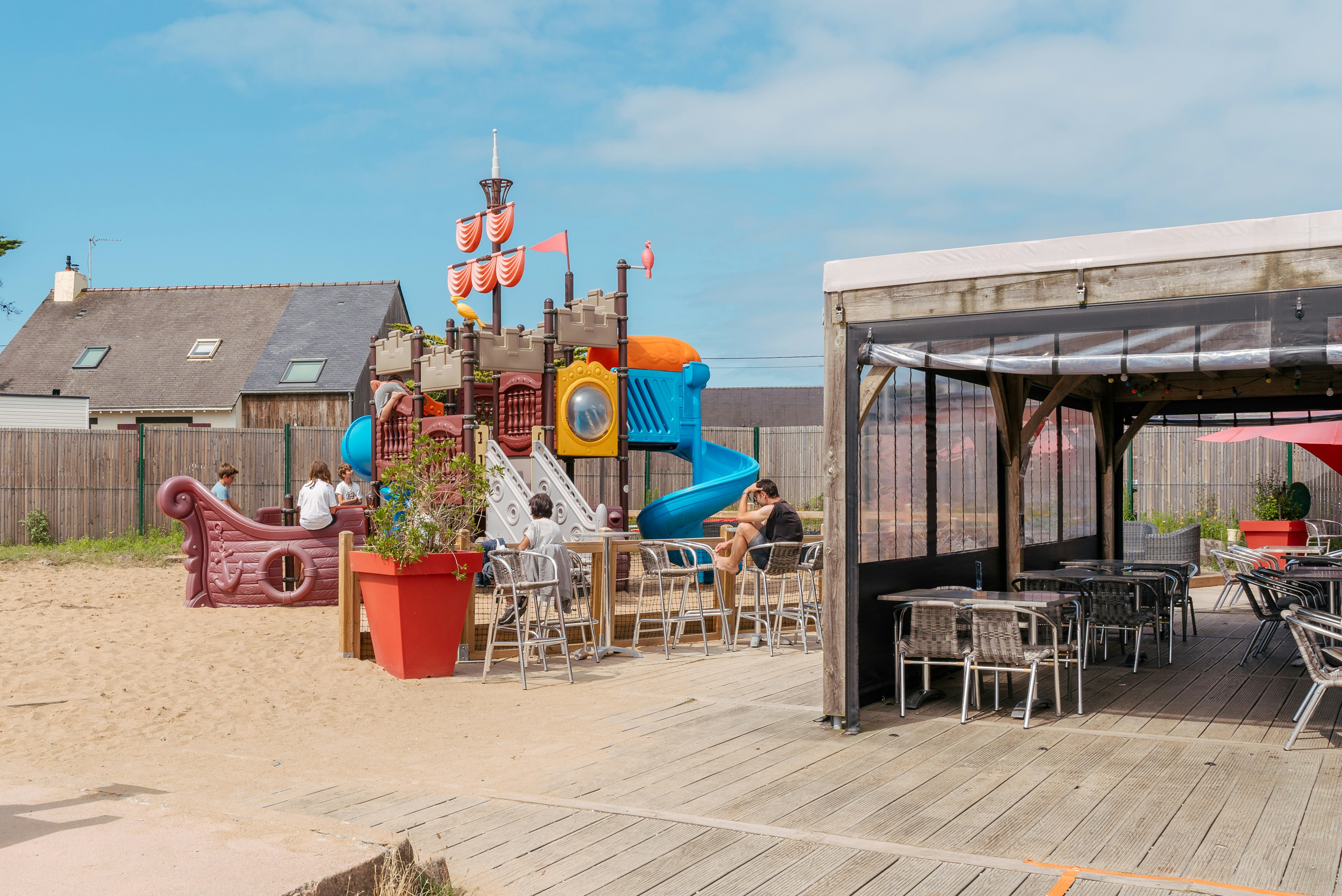 Camping Les Paludiers  - Kinderspielplatz auf dem Campingplatz
