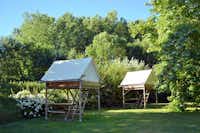 Camping Les Plages de Loire  -  Mobilheime vom Campingplatz im Grünen