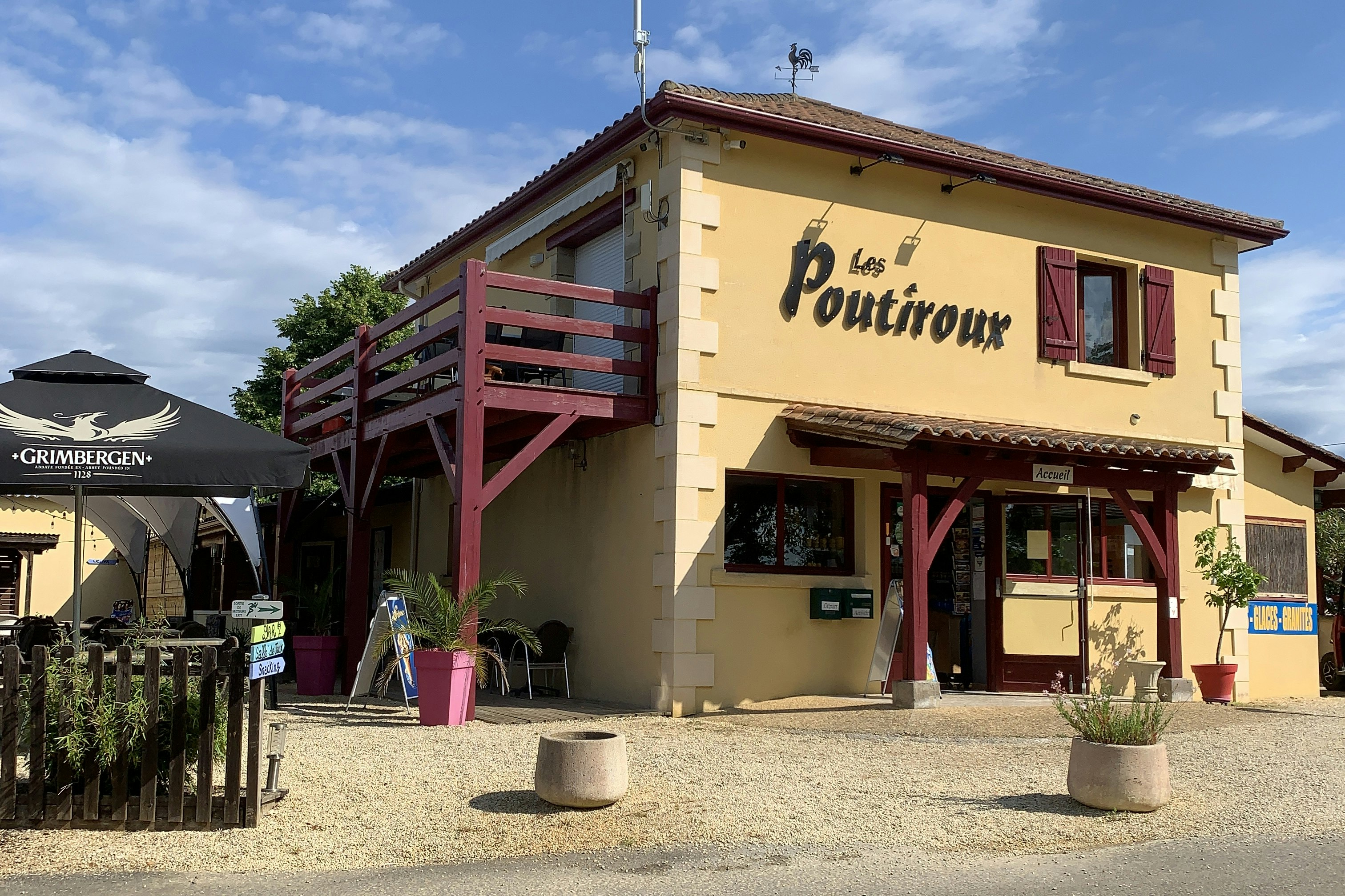 Camping les Poutiroux - Restaurant auf dem Campingplatz
