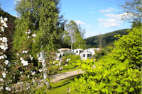 Camping Les Reflets du Val d'Argent  -  Mobilheime vom Campingplatz im Grünen