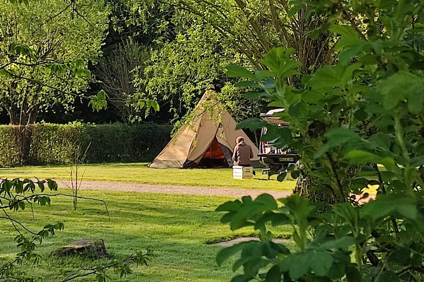 Camping Les Ripettes - Zeltplätze im Grünen auf dem Campingplatz
