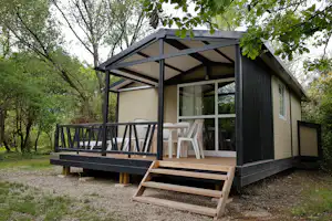 Camping Les Rives de l'Aygues - Mobilheim mit Terrasse