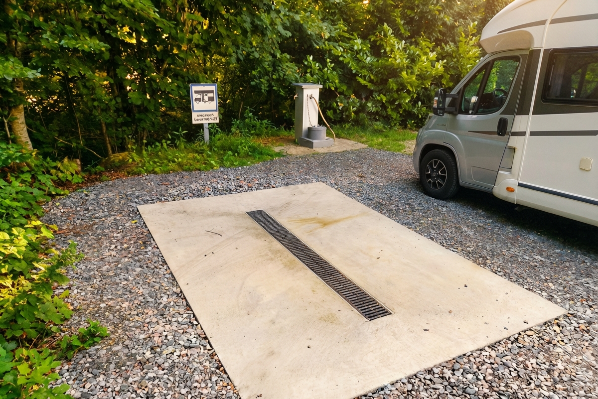 Camping les rives du lac - Entsorgungsstation auf dem Campingplatz