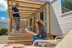 Camping les Rouillères - Mobilheime mit Terrasse