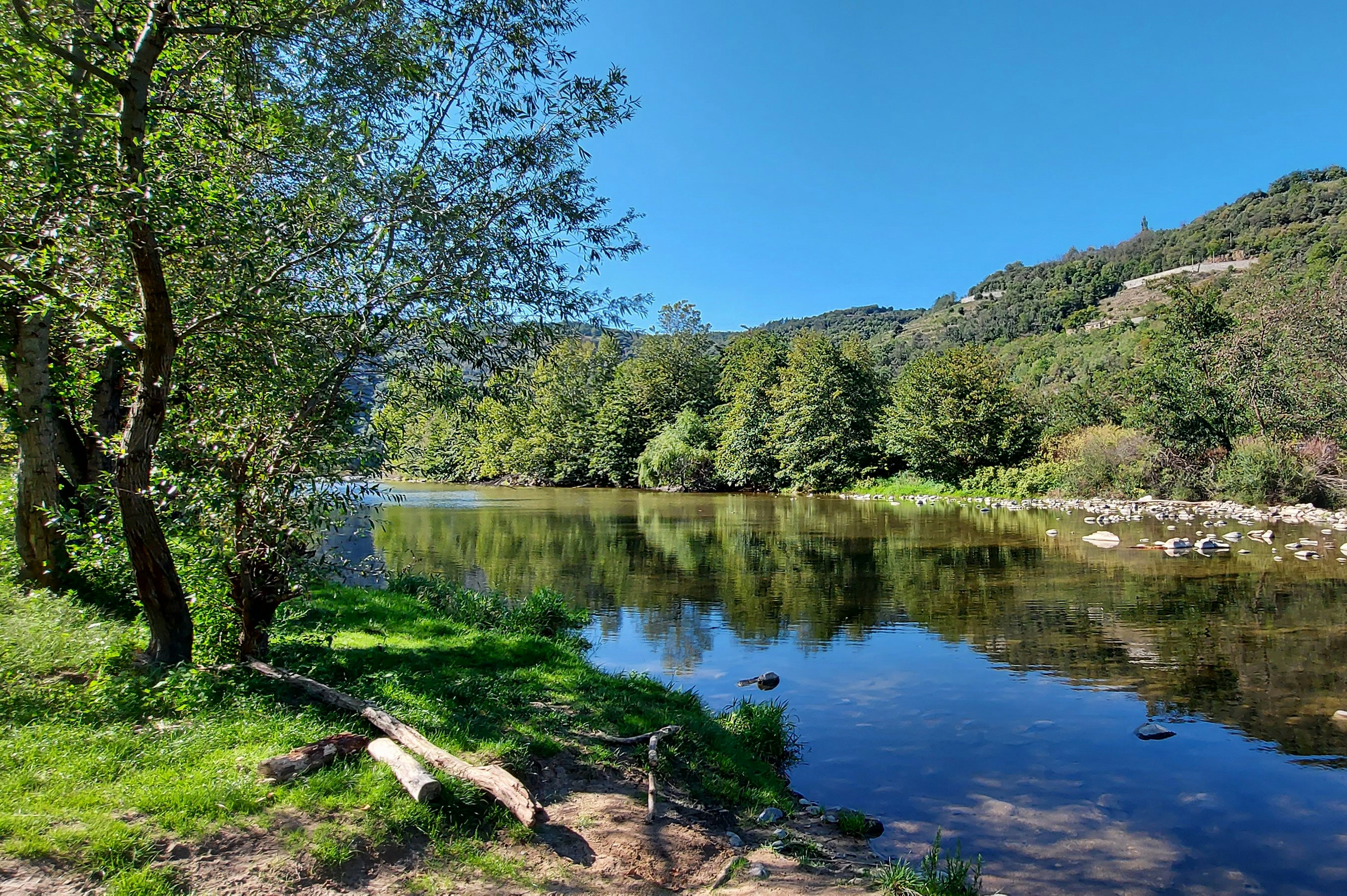 Camping les Sables - Blick auf das Wasser