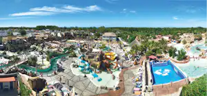Camping Les Sables d'Or - Luftaufnahme des Wasserparks