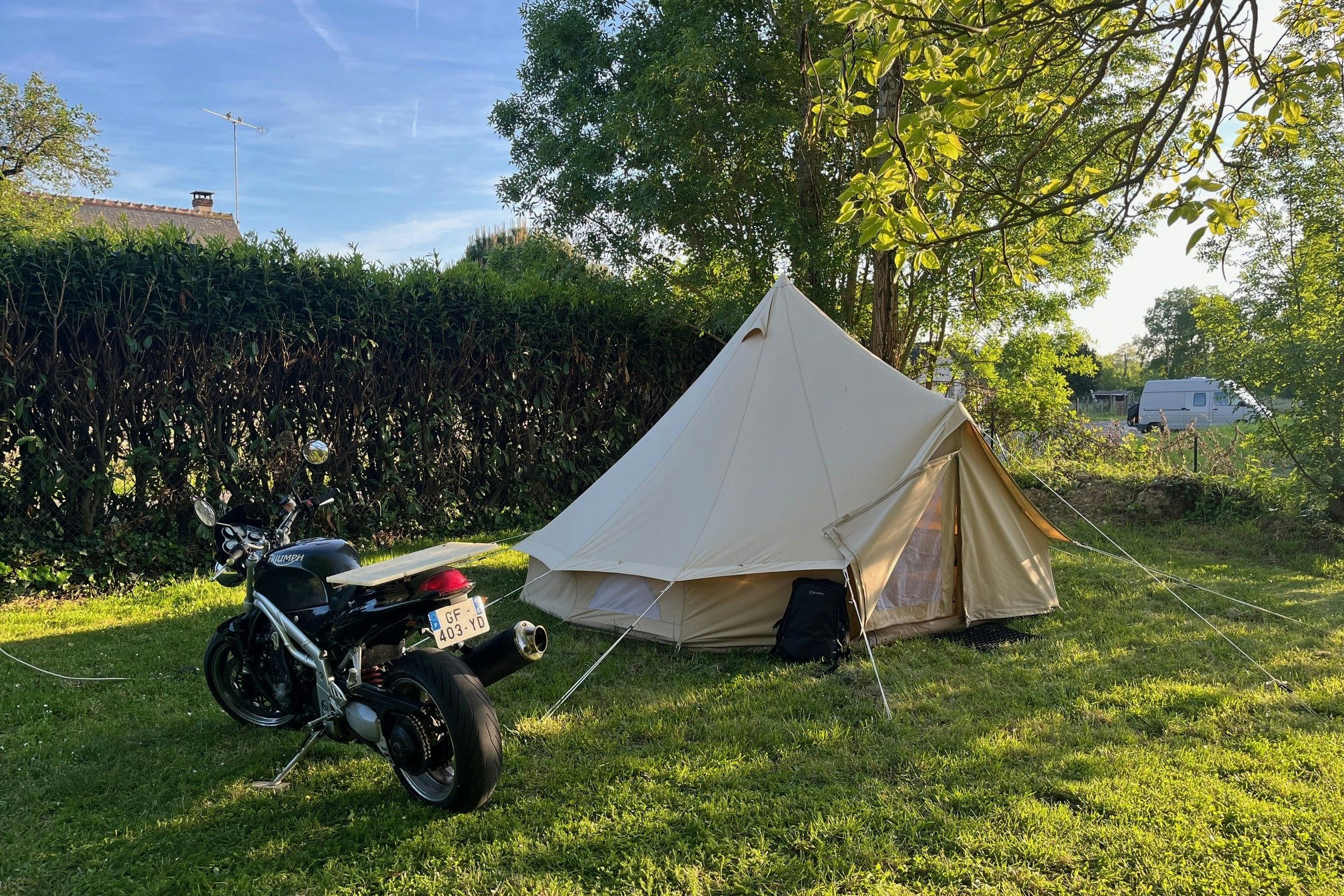 Camping Les Saules de Cormery - Zeltplatz auf dem Campingplatz