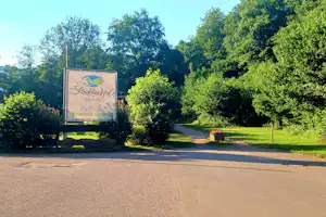 Camping Leukbachtal - Eingang des Campingplatzes