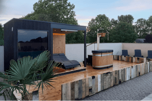Camping Løgismosestrand - Sauna und Wildnisbad auf dem Campingplatz